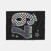 Couverture Polaire Drôle j'avais 6 ans maintenant j'ai 7 ans annivers (Devant (Horizontal))
