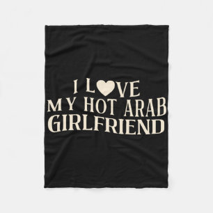 Couverture Polaire Drôle Je J'aime Ma Petite Amie Arabe Citation Sarc