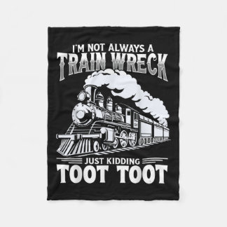 Couverture Polaire Drôle Je Ne Suis Pas Toujours Une Épave De Train,