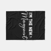 Couverture Polaire Drôle, je suis la nouvelle direction Mignonne Nouv (Devant (Horizontal))