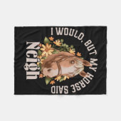 Couverture Polaire Drôle "je voudrais (Devant (Horizontal))