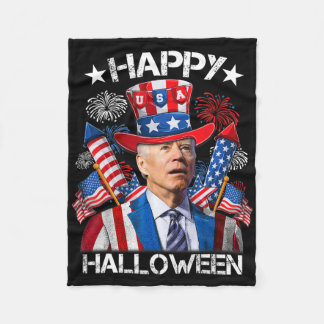 Couverture Polaire Drôle Joe Biden 4 juillet Chemise Joyeux Halloween
