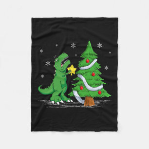 Couverture Polaire Drôle Lutte Est Vrai Dinosaure T-rex Dino Christm