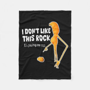 Couverture Polaire Drôle Marcus le ver Memes Je n'aime pas ce rock