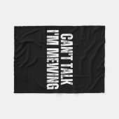 Couverture Polaire Drôle Mewing Design Technique de Mewing ne peut pa (Devant (Horizontal))