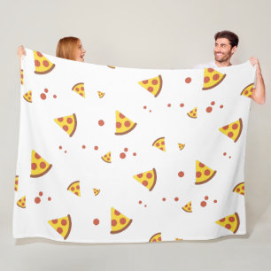 Couverture Polaire Drôle Motif Minimaliste de Pizza Pepperoni Rétro