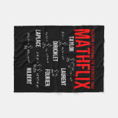 Couverture Polaire Drôle Nerdy Votre série préférée sur Mathflix Math (Devant (Horizontal))