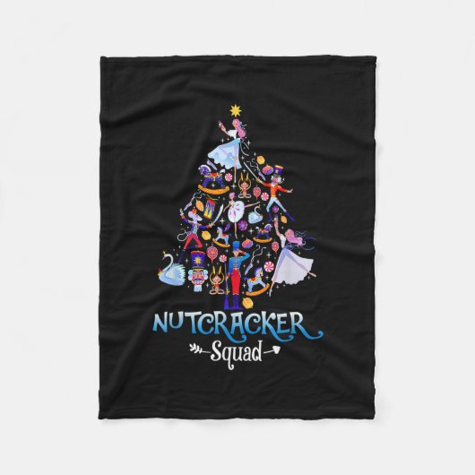 Couverture Polaire Drôle Noël Nutcracker Squad Ballet Danse Enfants (Devant)