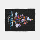 Couverture Polaire Drôle Noël Nutcracker Squad Ballet Danse Enfants (Devant (Horizontal))