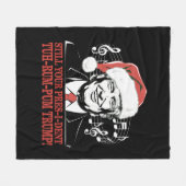 Couverture Polaire Drôle Noël Président Trump Pyjamas Vilains Noël (Devant (Horizontal))