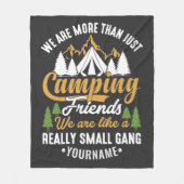 Couverture Polaire Drôle, nous sommes plus qu'un simple camping amis (Devant)