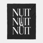 Couverture Polaire Drôle Nuit Nuit (Devant)