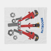 Couverture Polaire Drôle outil monstre de clé humour dessin animé (Devant (Horizontal))