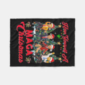 Couverture Polaire Drôle Père Noël Trump S'Est Joyeux Noël (Devant (Horizontal))