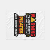 Couverture Polaire Drôle Pilates Joke Instructor Graphic (Devant (Horizontal))