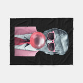 Couverture Polaire Drôle Pink Trump bulle Gum Yum Tee (Devant (Horizontal))