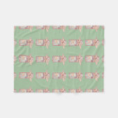 Couverture Polaire Drôle poisson en conserve (Devant (Horizontal))