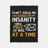 Couverture Polaire Drôle Postal Worker Mail Carrier Courrier Devis (Devant)