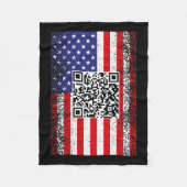 Couverture Polaire Drôle président Qr Trump Code Danse (Devant)