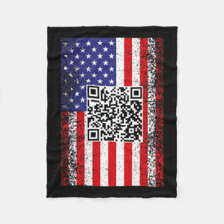 Couverture Polaire Drôle président Qr Trump Code Danse