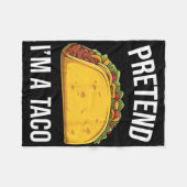 Couverture Polaire Drôle prétendre que je suis un costume alimentaire (Devant (Horizontal))