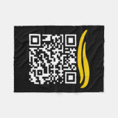 Couverture Polaire Drôle Qr Président Trump Danse Code 1 (Devant (Horizontal))