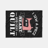 Couverture Polaire Drôle Quilters Dons (Devant (Horizontal))