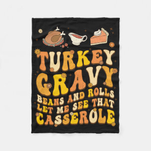 Couverture Polaire Drôle Rétro Thanksgiving Automne Fall Groovy Vacan