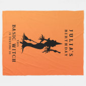 Couverture Polaire Drôle simple sorcière Décor d'Halloween Cadeau d'a (Devant (Horizontal))