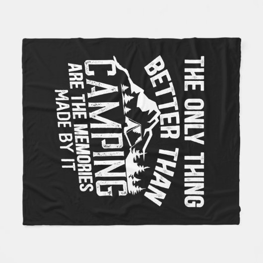 Couverture Polaire Drôle slogan de camping été citations (Devant (Horizontal))