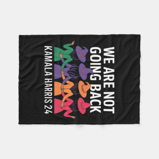 Couverture Polaire Drôle Sorcières Halloween Nous Ne Reviendrons Pas (Devant (Horizontal))