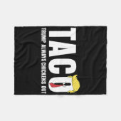 Couverture Polaire Drôle Taco Trump toujours poulets dehors T.a.c.o 5 (Devant (Horizontal))