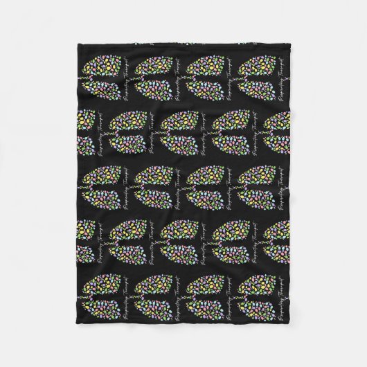 Couverture Polaire Drôle Thérapeutique Respiratoire Poumon Joyeux (Devant)