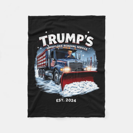 Couverture Polaire Drôle Trump 2024 Victory Snowflake Removal (Devant)
