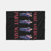 Couverture Polaire Drôle Trump Dancing (Devant (Horizontal))
