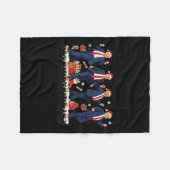 Couverture Polaire Drôle Trump Danse Santa Claus Noël Noël Noël Noël (Devant (Horizontal))