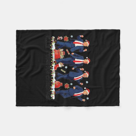 Couverture Polaire Drôle Trump Danse Santa Claus Noël Noël Noël Noël (Devant (Horizontal))