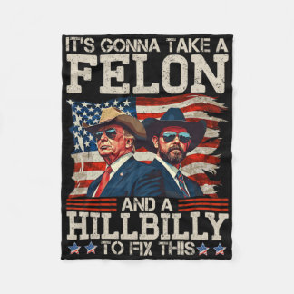 Couverture Polaire Drôle Trump Il Va Falloir Un Hillbilly Et Un Délin
