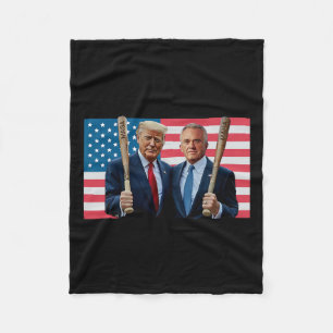 Couverture Polaire Drôle Trump Kennedy Mega Maha Baseball Bat Usa Fla