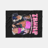 Couverture Polaire Drôle Trump rose me manque pourtant Trump 2024 pre (Devant (Horizontal))