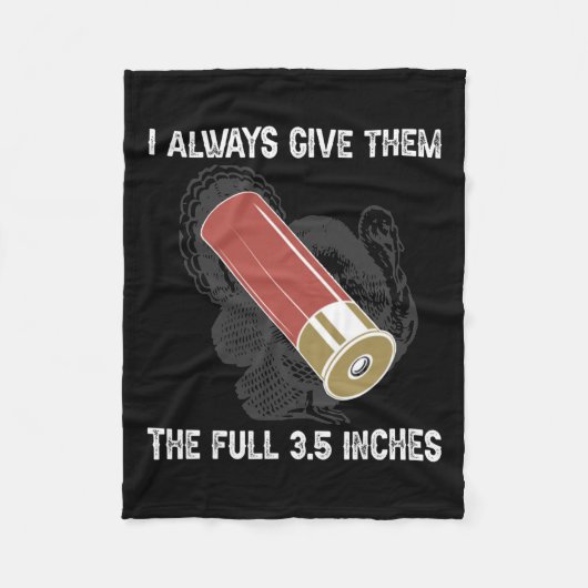 Couverture Polaire Drôle Turquie légende Chasse-chasse (Devant)