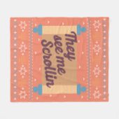 Couverture Polaire Drôle Ugly Hanoukka Voir Me Scrollin Tee (Devant (Horizontal))