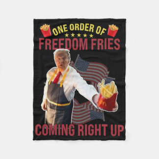 Couverture Polaire Drôle Une commande de frites de la liberté arrive
