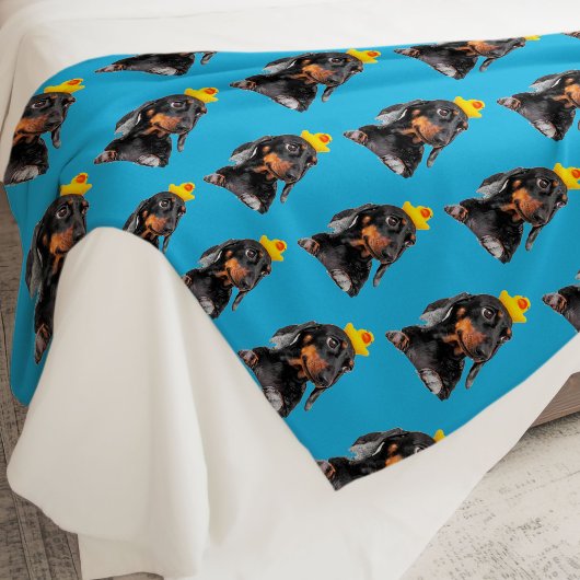 Couverture Polaire Drôle visage de chien personnalisé