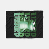 Couverture Polaire Drôle Weirdcore Animal Femmes Hommes Lizard Lizard (Devant (Horizontal))