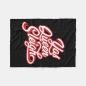 Couverture Polaire Drôle Yas Queen Sleigh (Devant (Horizontal))