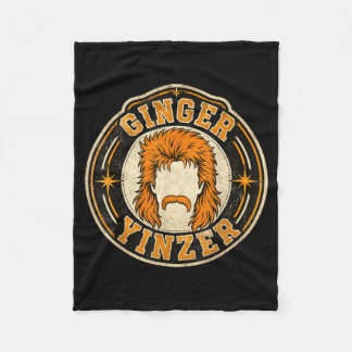 Couverture Polaire Drôle Yinzer roux Mulle Moustache Football Rétro