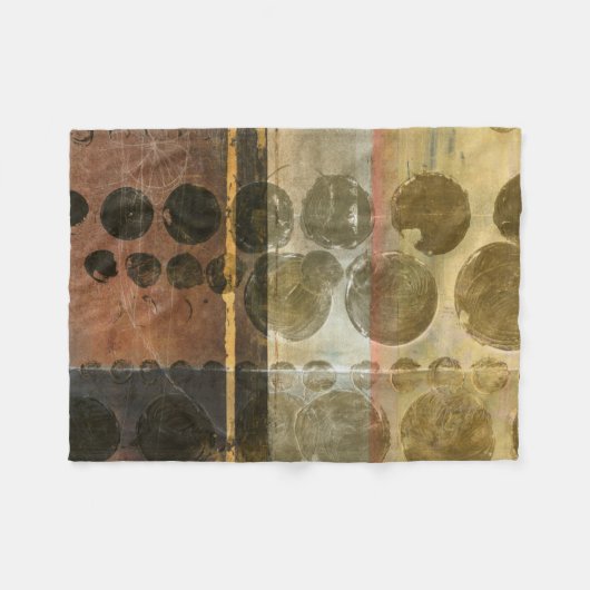 Couverture Polaire Droplets verts circulaires (Devant (Horizontal))