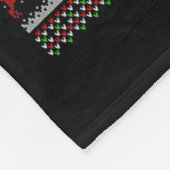 Couverture Polaire Drum Ugly Christmas Sweater Musical Drum Player Dr (Coin)