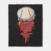 Couverture Polaire Drummer Cadeaux Hommes Drumming Cadeaux Percussion (Devant)